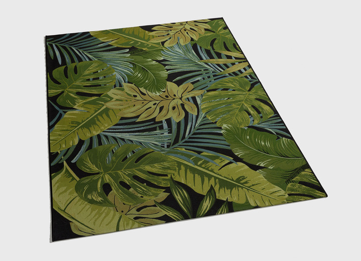 Modern - Teppiche , in Größe 165 (Teppich, 123x180 cm) bis 249 (Teppich, 160x230 cm), in Farbe SCHWARZ-GRÜN Ansicht 1