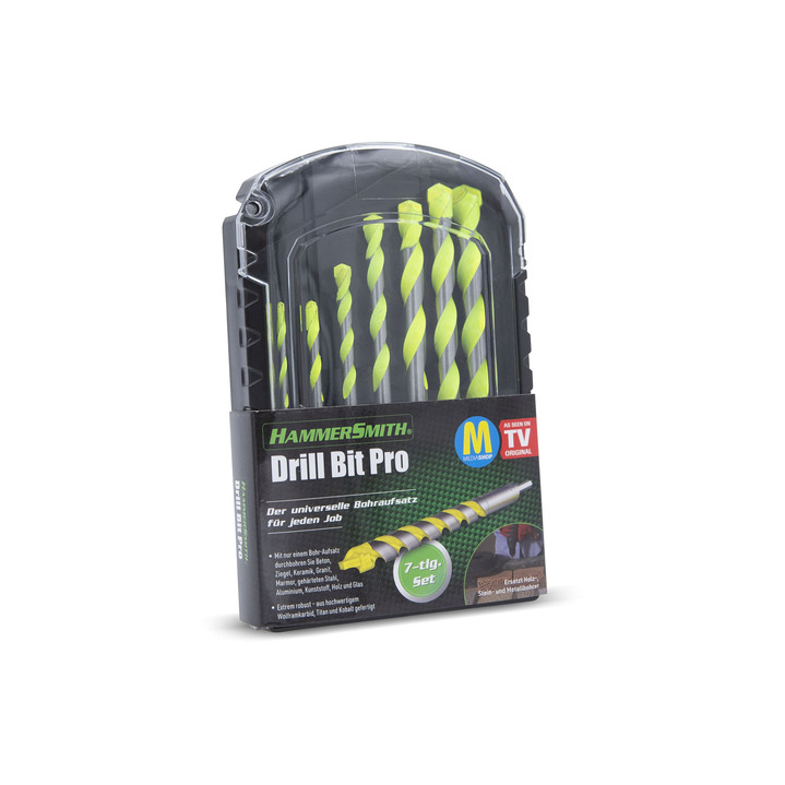 Aus der TV-Werbung - Hammersmith Drill Bit Pro-Bohrköpfe, in Farbe SCHWARZ-SILBER, in Ausführung 7-teiliges Set Ansicht 1