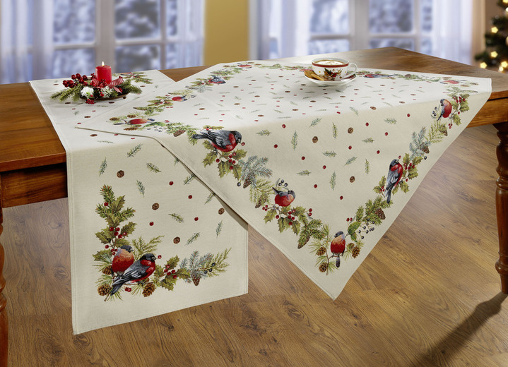 Dekokissen & Hüllen - Tisch- und Raumdekoration mit Naturmotiven, in Größe 100 (2x Platzset, 33x 45 cm) bis 404 (Kissenbezug, 45x 45 cm), in Farbe MULTICOLOR Ansicht 1