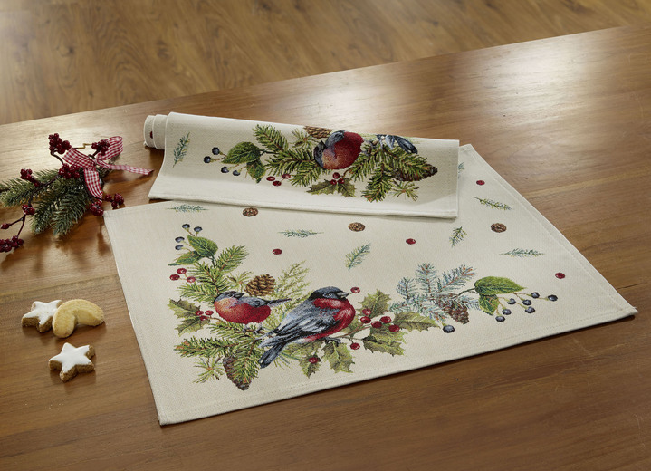 - Tisch- und Raumdekoration mit Naturmotiven, in Größe 100 (2x Platzset, 33x 45 cm) bis 404 (Kissenbezug, 45x 45 cm), in Farbe MULTICOLOR