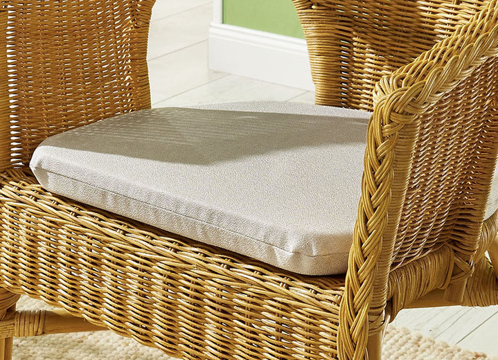 Wohnaccessoires - Sitzkissen mit wasserabweisendem Oberstoff, in Farbe CREME