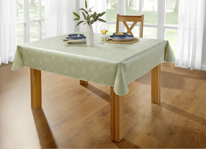 Tischdecken - Wachstuch-Tischdecke, in Größe 108 (Tischdecke, 80/ 80 cm) bis 190 (Tischdecke oval, 140/190 cm), in Farbe GRÜN Ansicht 1
