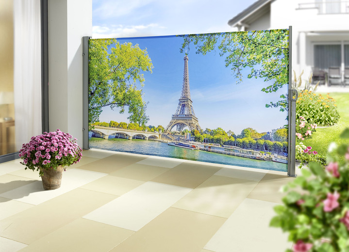 Sichtschutz - Seitenmarkise aus Aluminium und Stahl, in Farbe , in Ausführung Paris Ansicht 1