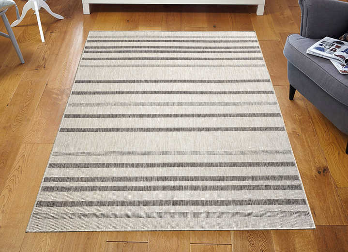 Modern - Brücken und Teppiche für den Innen- und Aussenbereich, in Größe 111 (Brücke, 60x110 cm) bis 282 (Teppich, 200x290 cm), in Farbe HELLGRAU Ansicht 1