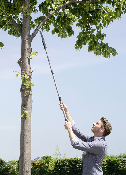 Gartenpflege - Astsäge mit Teleskopstiel, in Farbe SCHWARZ Ansicht 1