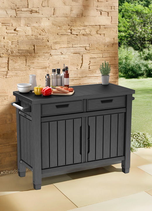 Gartenmöbel - BBQ-/Beistelltisch Unity Buffet, in Farbe ANTHRAZIT Ansicht 1