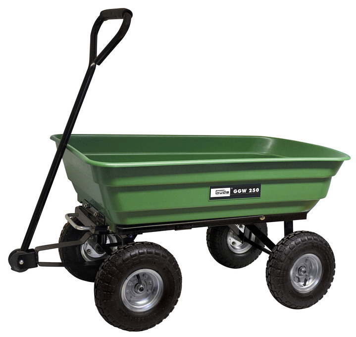 Gartenpflege - Gartenwagen von Güde mit Kippfunktion, in Farbe GRÜN-SCHWARZ, in Ausführung Groß, 75 l Ansicht 1