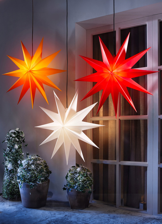 Weihnachten - Jumbo-Faltsterne mit einem Durchmesser von ca. 100 cm, in Farbe GELB