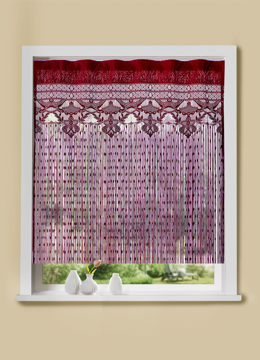 - Fadenstore für Gardinenstangen und -schienen, in Größe 303 (H125xB95 cm) bis 307 (H225xB95 cm), in Farbe ROT Ansicht 1