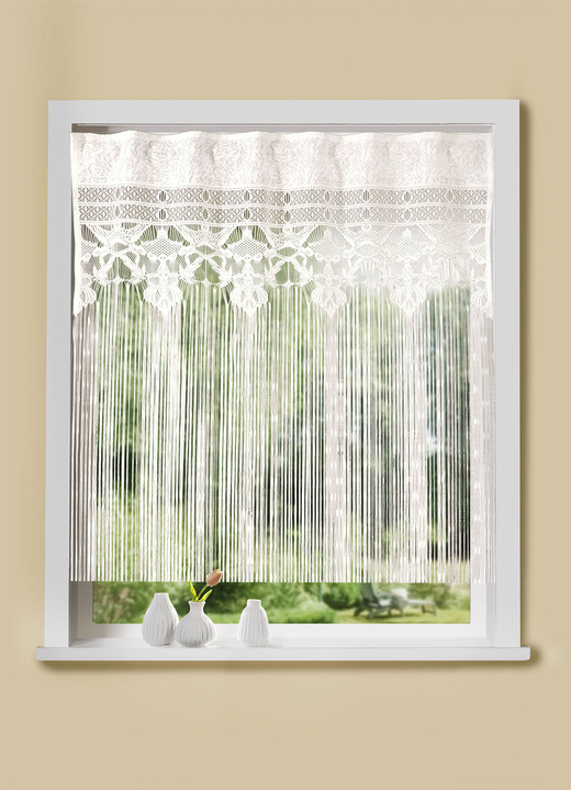 - Fadenstore für Gardinenstangen und -schienen, in Größe 303 (H125xB95 cm) bis 307 (H225xB95 cm), in Farbe WEISS Ansicht 1