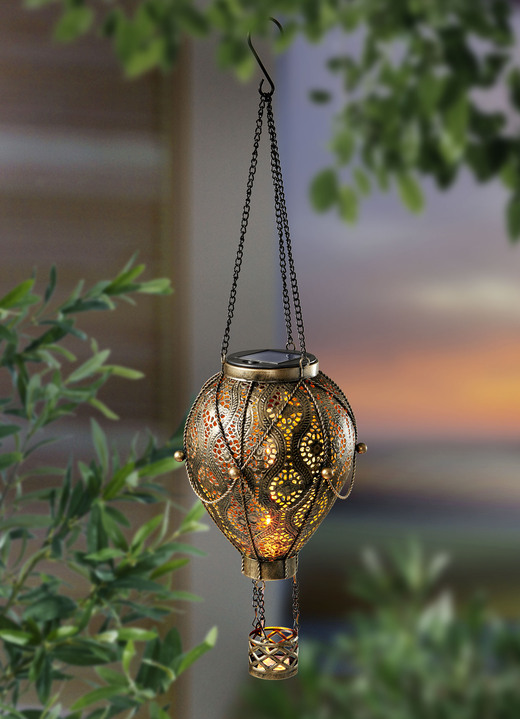 Gartendekoration - Solar-Heissluftballon, in Farbe BRONZE