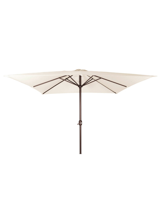 Sonnenschutz - Sonnenschirm mit robustem Aluminiumgestell, in Farbe BEIGE, in Ausführung 3x2 m, ohne Volant Ansicht 1