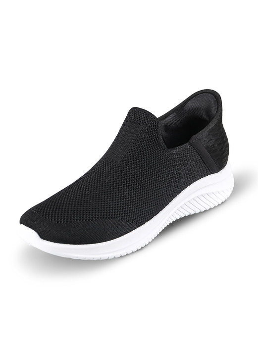 Slipper & Schnürschuhe - Komfort-Sliding Sneaker mit Stretch-Fit Passform, in Größe 037 bis 044, in Farbe SCHWARZ Ansicht 1
