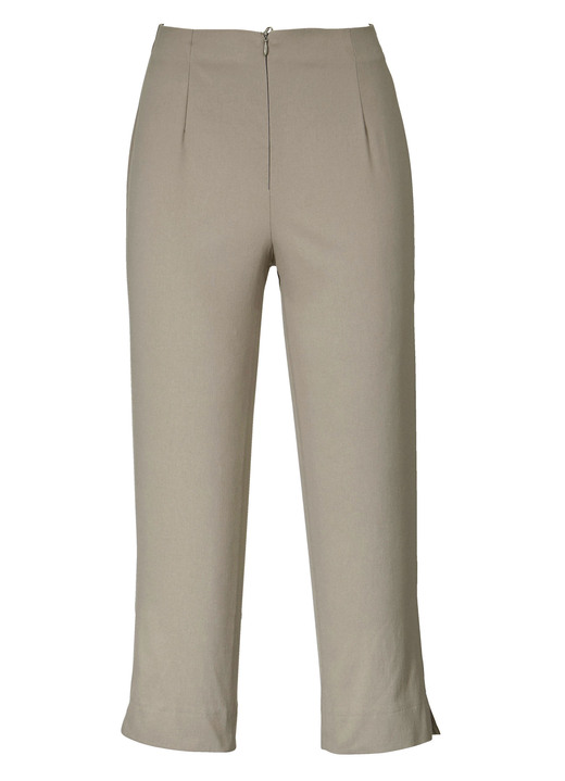 Hosen mit Knopf- und Reissverschluss - Hose in 7/8-Länge , in Größe 038 bis 052, in Farbe TAUPE Ansicht 1
