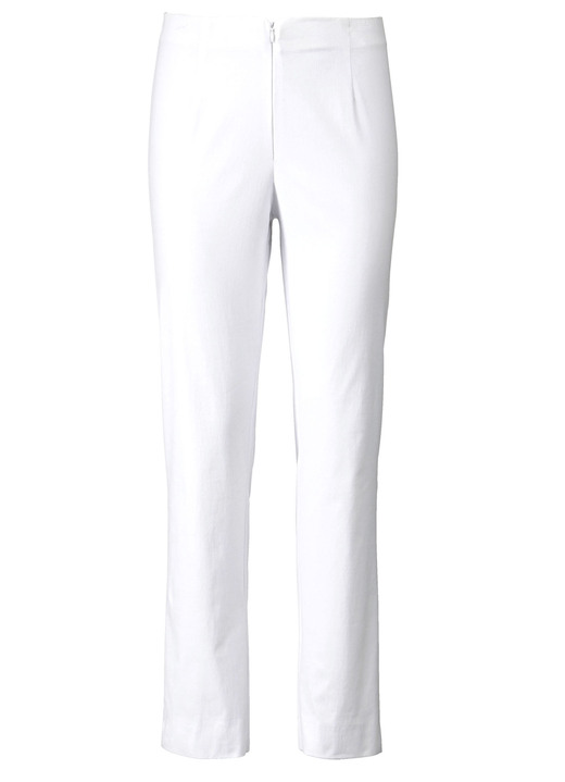 Hosen mit Knopf- und Reissverschluss - Hose in 7/8-Länge , in Größe 038 bis 052, in Farbe WEISS Ansicht 1