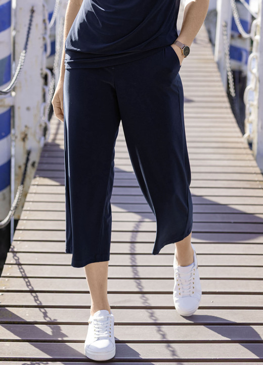 Hosen - Hose in Schlupfform, in Größe 036 bis 048, in Farbe MARINE Ansicht 1