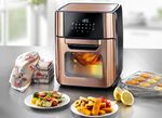 10-in-1 Hei&szlig;luft-Fritteuse SCHWARZ-ROS&Eacute;GOLD