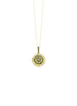 Anhänger mit Brillanten und Baguette-Diamanten 