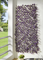 Wandgitter aus Blätter und Blüten VIOLETT-GRÜN