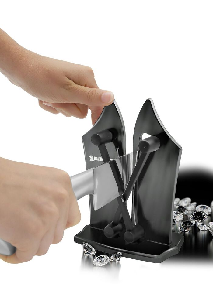 Messersch&auml;rfer mit X-Cross Technologie SCHWARZ