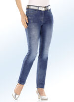 Trendig gestylte Edel-Jeans JEANSBLAU