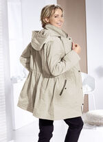 Funktionsjacke mit dezentem Streifendessin SAND