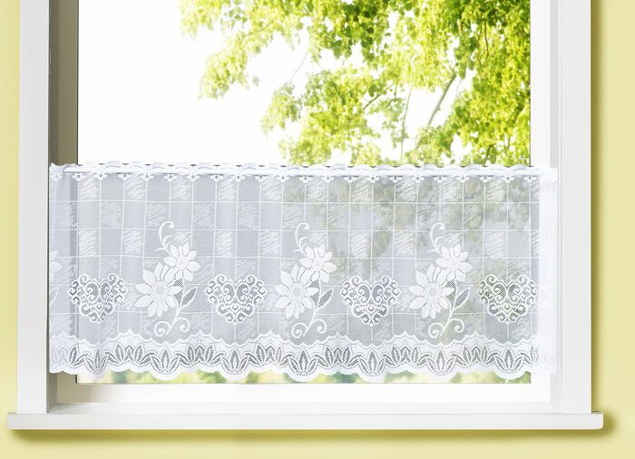 Kurzstore mit Herzchen-Dessin