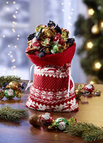 Gef&uuml;llter Weihnachts-Strick-Sack 