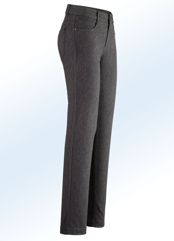 Hose mit angenehm weicher, w&auml;rmender Innenseite ANTHRAZIT MEL.