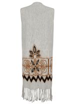 Longweste mit Fransen 