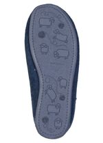 Klassische Herren-Hausschuhe, mit herausnehmbarem Fussbett BLAU