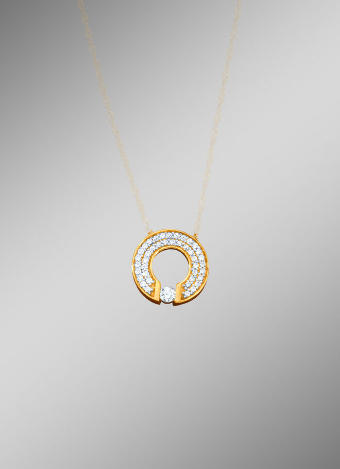 Anhänger mit synth. Zirkonia 