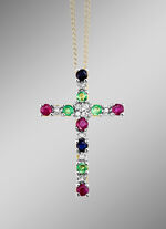 Kreuz-Anh&auml;nger aus Gold 