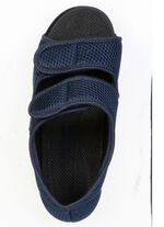 Bequeme Damen-Hausschuhe, Weite H, mit herausnehmbarem Fussbett MARINE