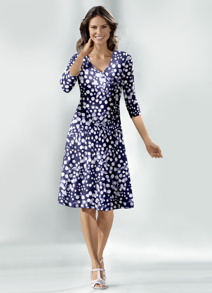 Kleid in Wickeloptik 