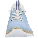 Rieker Sneaker mit Elastik-Zierschnürung HELLBLAU-WEISS