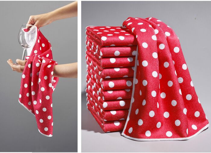 Mikrofaser-Geschirrt&uuml;cher-Set, 10-teilig 