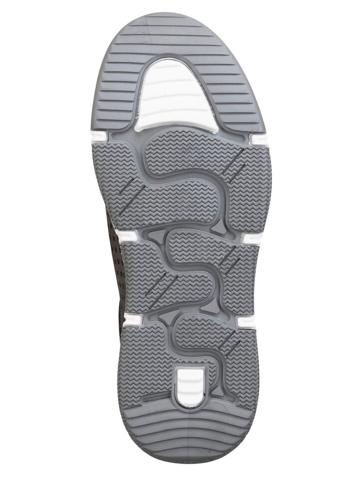 GINO GALANTE Schn&uuml;rschuh aus luftig perforiertem Nubukleder GRAU