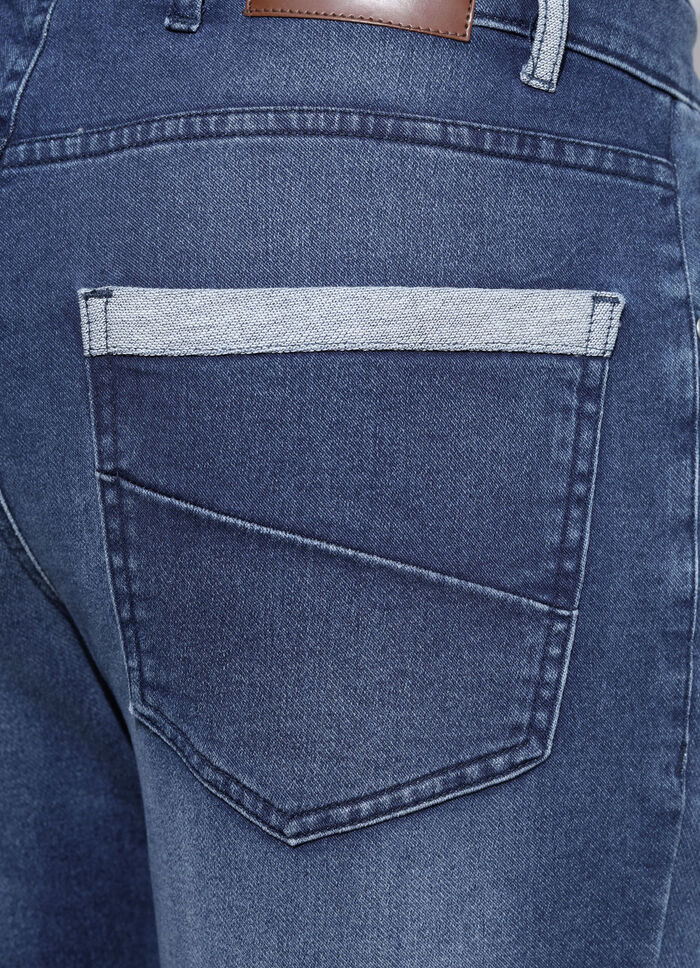 Jogg-Denim-Jeans von «Francesco Botti» in 2 Farben JEANSBLAU