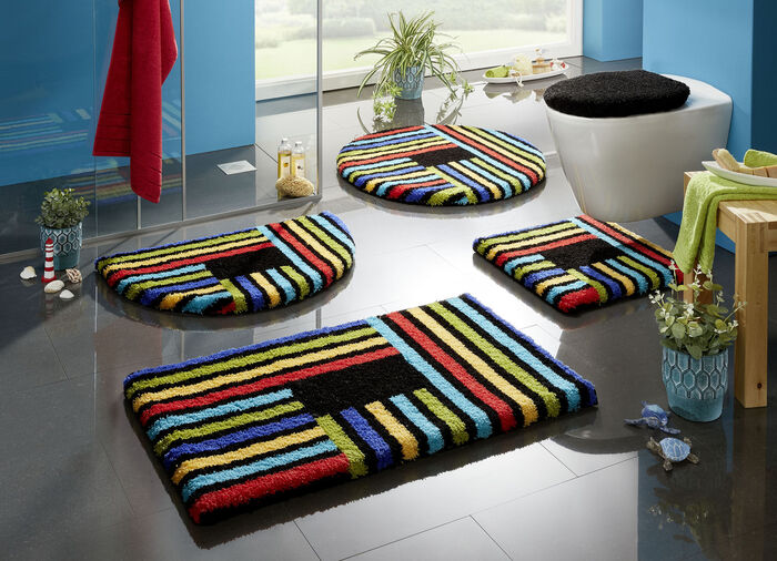 Badvorleger mit rutschhemmender Rückseite von Grund BUNT