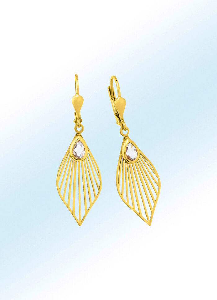 Ohrringe mit synth. Zirkonia 