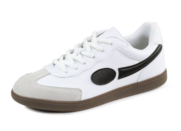 Sneaker aus Synthetik und Veloursleder 