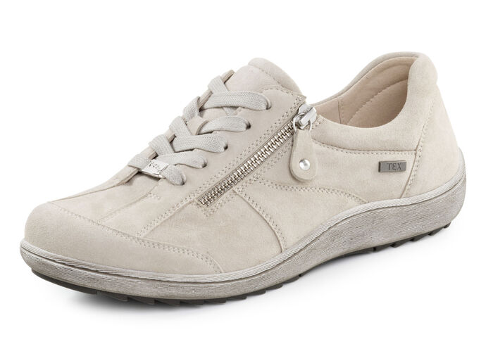 ELENA EDEN, bequeme Damen-Schnürschuhe, Weite H, mit herausnehmbarem Fussbett KIESEL