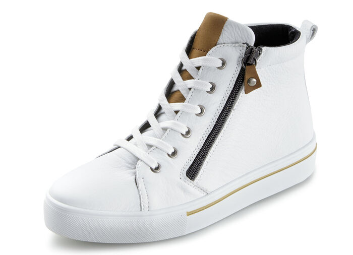 Toosoft Stiefelette mit Einsätzen in Cognac WEISS