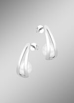 Moderne Ohrstecker mit S&uuml;sswasser-Zuchtperlen 