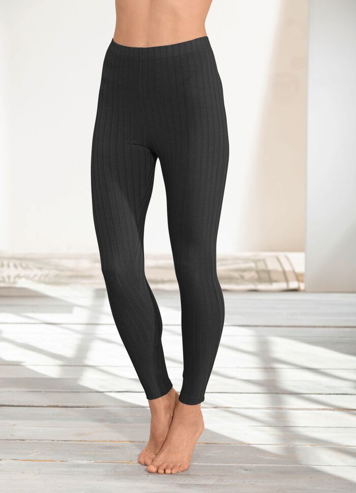 Leggings in langer Form SCHWARZ