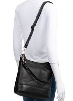 Laurina, Tasche, Damen, mit verstellbarem, abnehmbarem Umh&auml;ngeriemen SCHWARZ