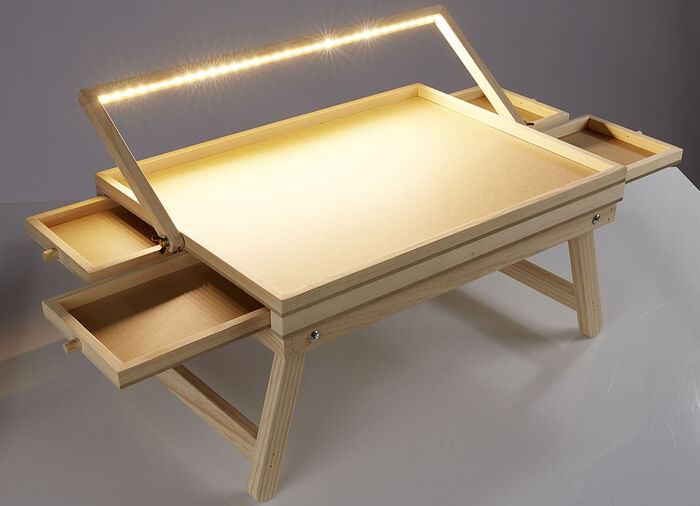 Grosser LED Puzzletisch: Endlich Platz und Ordnung für Puzzles 