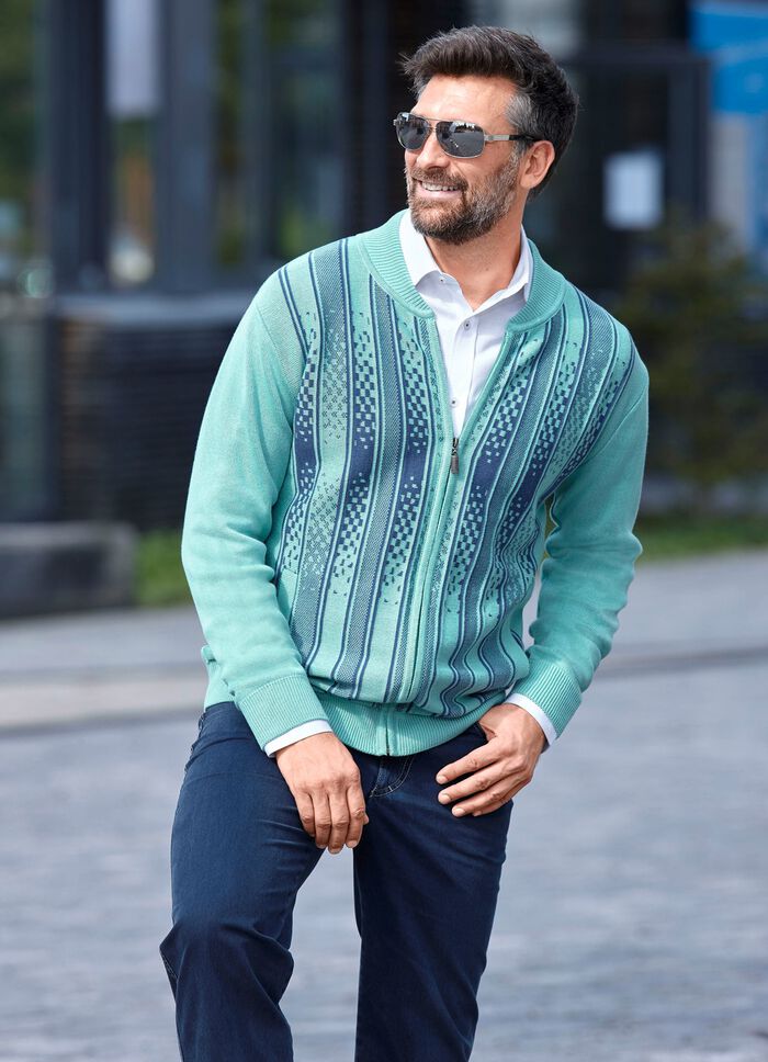 Gemusterte Jacke in 2 Farben 