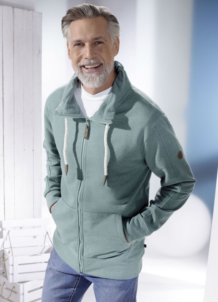 Sweatjacke mit Kängurutaschen 